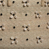 Flowers Swarovski & Shells Black