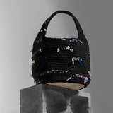 Medium Palm Crochet Black