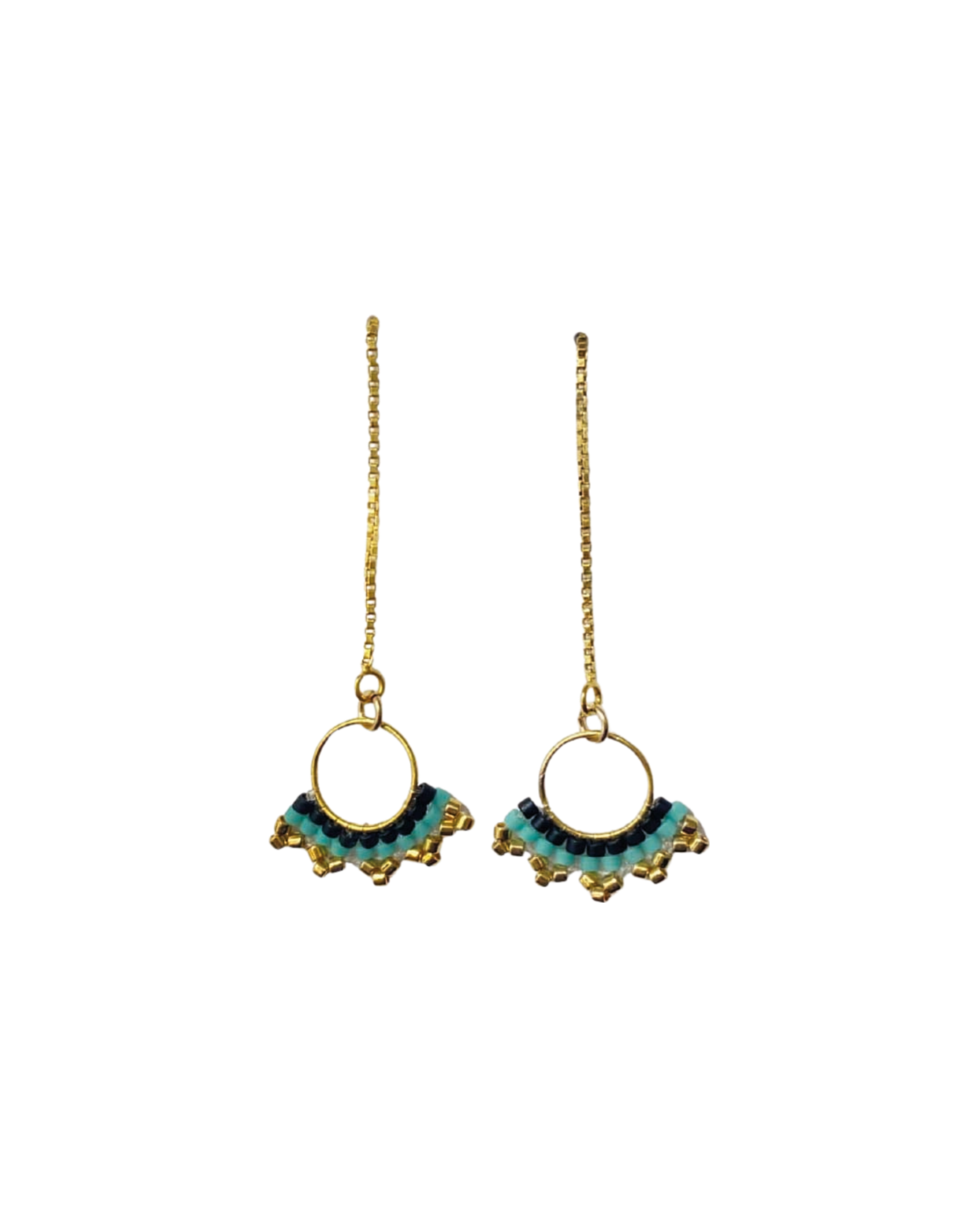 Fan Chain Earrings - Vösh Design Earrings