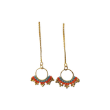 Fan Chain Earrings - Vösh Design Earrings