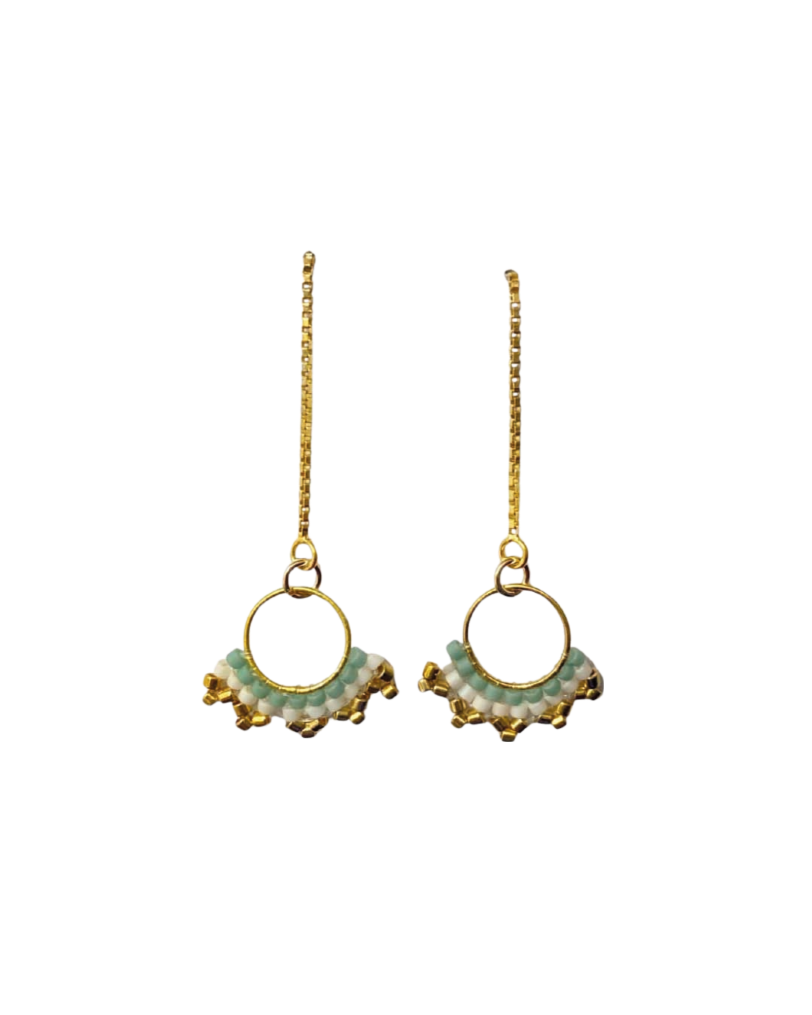 Fan Chain Earrings - Vösh Design Earrings