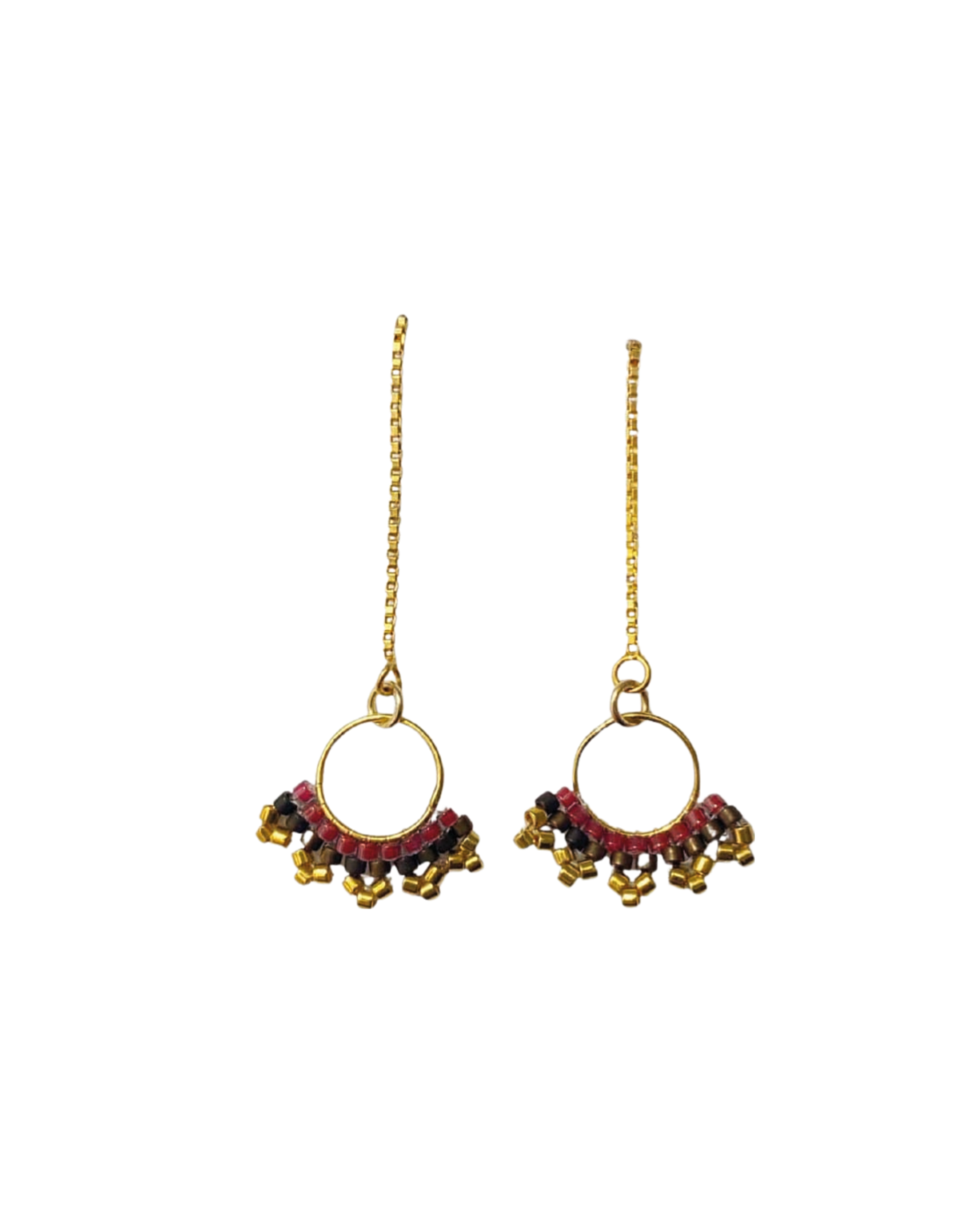Fan Chain Earrings - Vösh Design Earrings