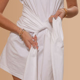 VESTIDO T SHIRT BLANCA