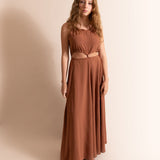 VESTIDO MARRON