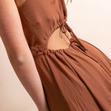 VESTIDO MARRON