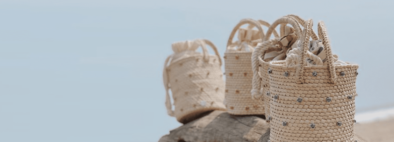Agua D´Mar: bolsas para playa con materiales naturales