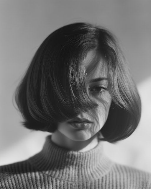 Una chica mostrando tu corte ideal según la forma de su rostro