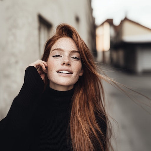 una chica mostrando el porque de la exfoliación capilar con un cabello radiante