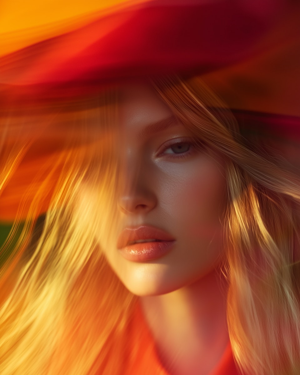 Una imagen de una mujer representando el concepto de extracción de color para el cabello