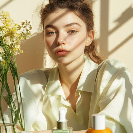 una chica que agrega el glow perfecto con su sérum