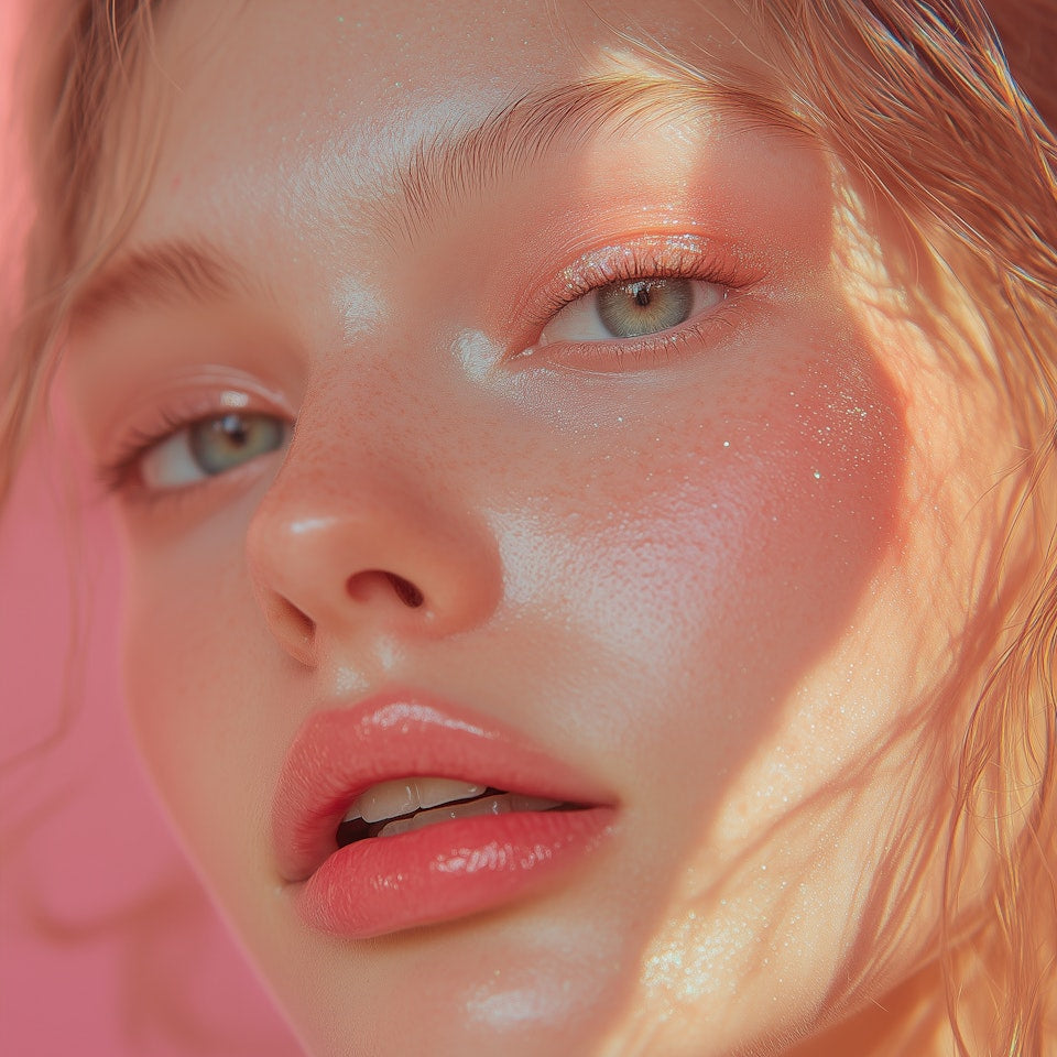 Una imagen mostrando una chica utilizando maquillaje monocromático