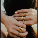 Anillo Circulo Dorado