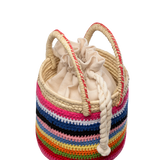 Crochet Bucket Rainbow