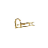 Anillo Dorado Doble Arco