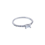 Anillo Plata Princesa Zirconia Blanca