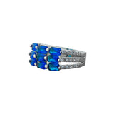 Anillo Plata Piedra Azul