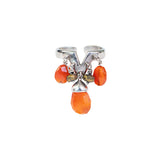 Anillo Plata Piedra Naranja