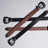 Boot Belt negro con remaches