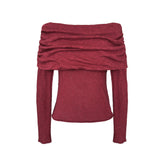 GABRIELLE TOP - BURGUNDY