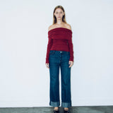 GABRIELLE TOP - BURGUNDY