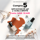 Compra 5 aplicación de gel y recibe 1 gratis