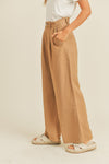 Highwaisted wideleg pants camel