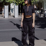 Pantalon Cargo Negro