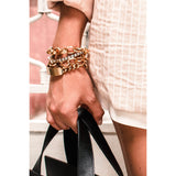 VINTAGE QUILTED CHAIN BRACELET