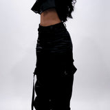 Pantalon Cargo Negro