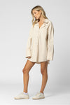 Boyfriend oversized Shirt Beige
