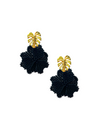 Black Blossom Earrings