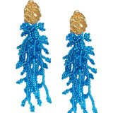 Sky Blue Coral Earrings