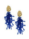 Cobalt Coral Earrings