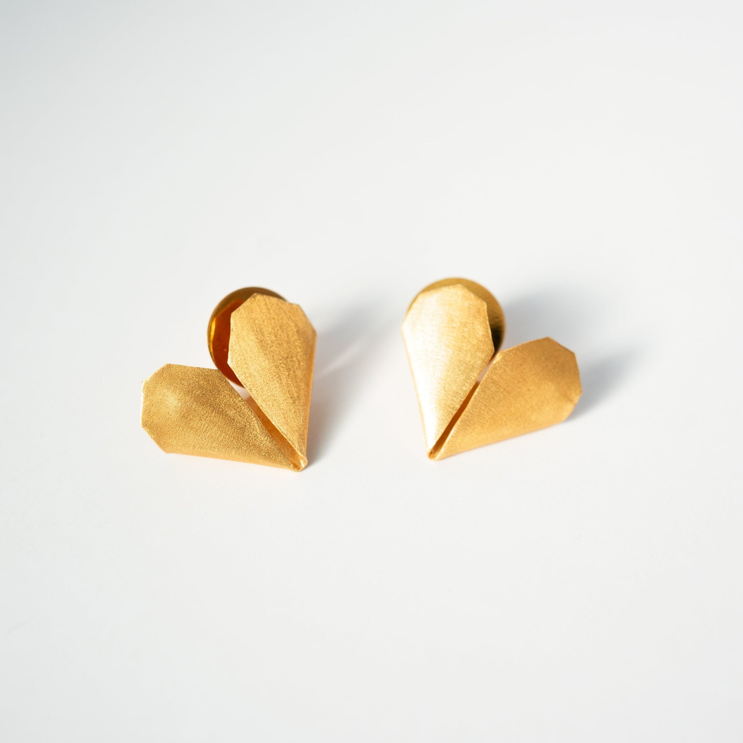 Earrings heart envelopes