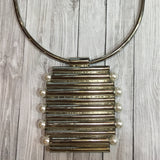 Multiple Tube Ring Necklace