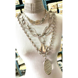 VINTAGE QUILTED NECKLACE CHAIN