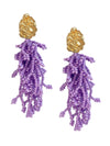 Lilac Coral Earrings