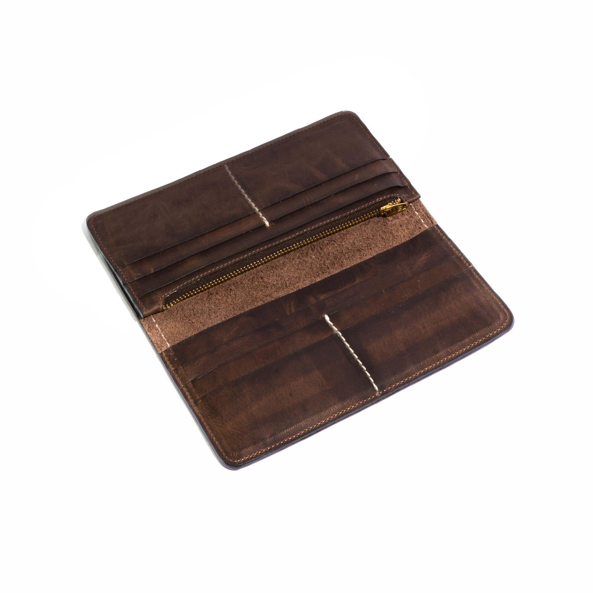 Cartera grande para hombre - Pequeña Marroquinería Chocolate