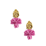 Small Pink Blossom Earrings
