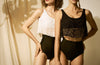 Top encaje negro