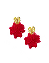 Red Blossom Earrings