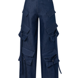 Pantalón Cargo Azul Vaquero